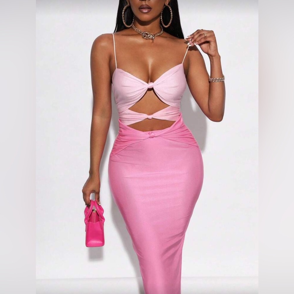 Pink Cut-Out Dress - Picture 2 of 4